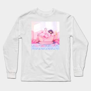 Pink Foam Long Sleeve T-Shirt